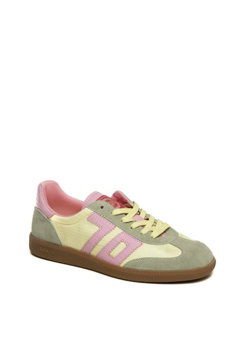 Sneaker ghost verde/rosa BACK 70 | GHOSTC26-501 SUEDE PINK GREEN